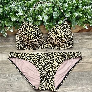 Victoria's Secret NEW Cheetah Animal Print Bikini Swim Set